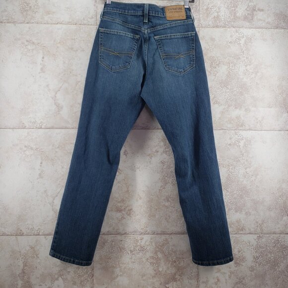 Athletic Dark Wash Levis Signature Straight Leg Jeans S67 30W X 28L - Picture 3 of 8